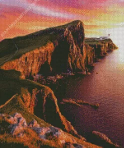 Neist point sunset Diamond Dotz
