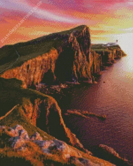 Neist point sunset Diamond Dotz