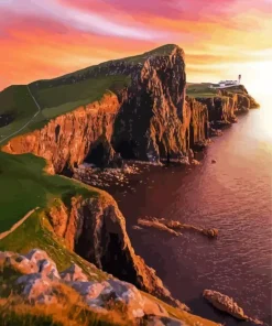 Neist point sunset Diamond Dotz