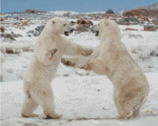Polar Bear Dancing Diamond Dotz
