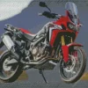 Red Honda Africa Twin Diamond Dotz