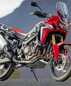 Red Honda Africa Twin Diamond Dotz
