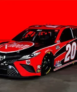 Red Nascar 20 rheem car Diamond Paintings
