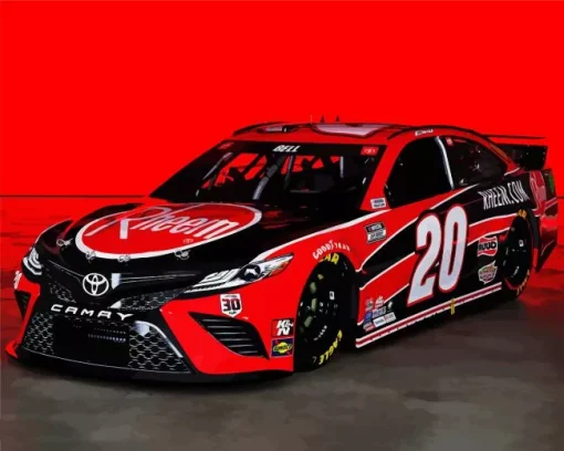 Red Nascar 20 rheem car Diamond Paintings