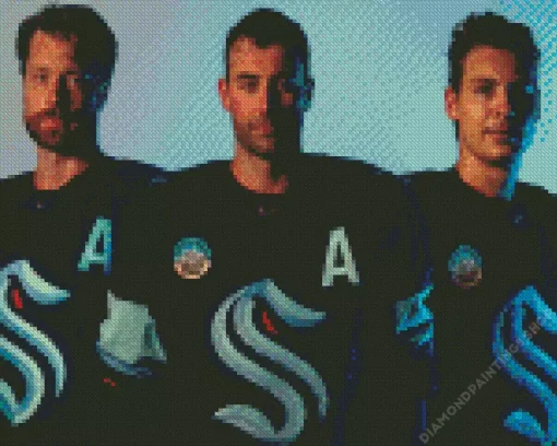 Seattle kraken ice hockey players Diamond By Numbers