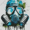 Splatter gas mask Diamond Paintings