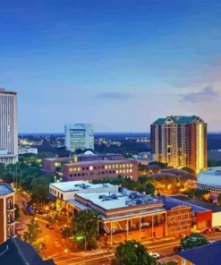 Tallahassee City Sunset Diamond Paints