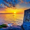 The Cliff walk sunset Diamond Paints