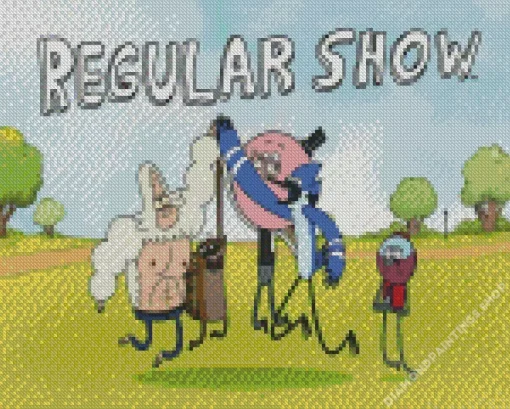 The Regular show animation Diamond Paintings