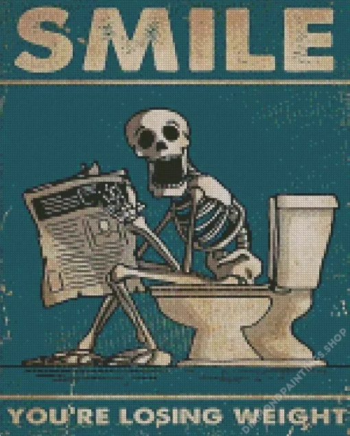 Toilet poster Diamond By Numbers