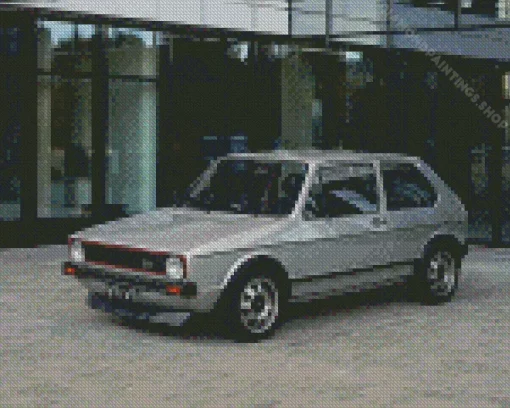 Volkswagen Golf mk1 car Diamond Dotz