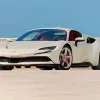 White Ferrari SF90 Stradale Diamond Paints