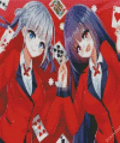 Yumeko Jabami And Kirari Momobami Diamond Paints