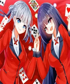 Yumeko Jabami And Kirari Momobami Diamond Paints