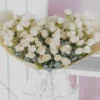 big white rose bouquet Diamond Paintings