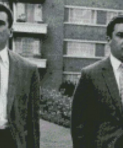 black and white Kray twins Diamond Dotz