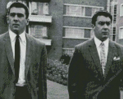 black and white Kray twins Diamond Dotz