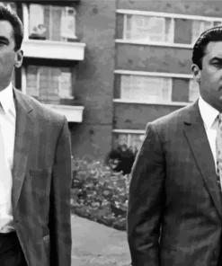 black and white Kray twins Diamond Dotz
