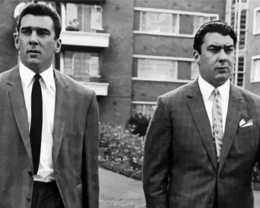 black and white Kray twins Diamond Dotz