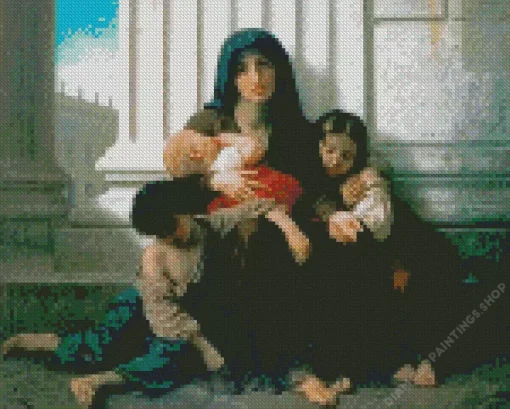 charity by williiam adolphe bouguereau Diamond By Numbers