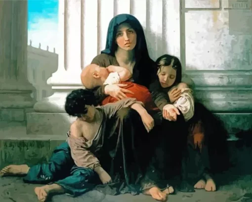charity by williiam adolphe bouguereau Diamond By Numbers