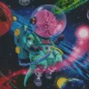 dinosaur in space Diamond Paints