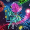 dinosaur in space Diamond Paints