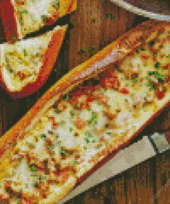 egg baguette bakes Diamond Paints