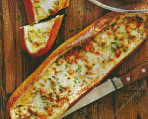 egg baguette bakes Diamond Paints