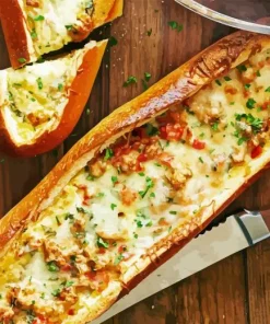 egg baguette bakes Diamond Paints