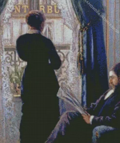 interior woman at the window gustave caillebotte Diamond Paintings