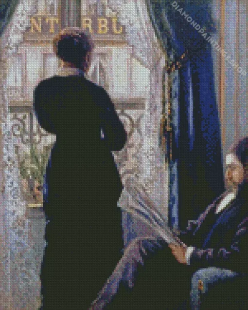 interior woman at the window gustave caillebotte Diamond Paintings