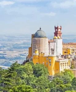 pena national palace of Sintra mountains Diamond Paintings