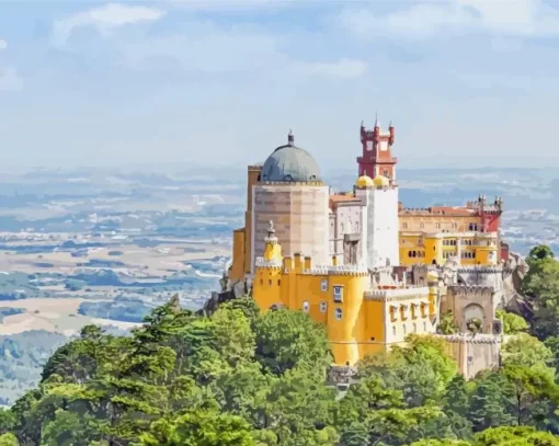 pena national palace of Sintra mountains Diamond Paintings