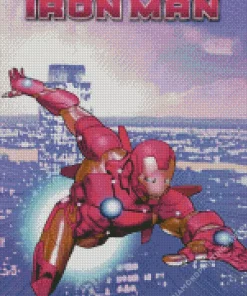 pink iron man poster Diamond By Numbers