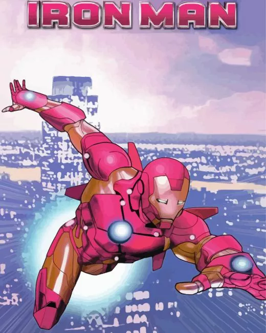pink iron man poster Diamond Paints pink iron man poster Diamond By Numbers