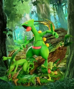 pokemon Sceptile Diamond Paintings