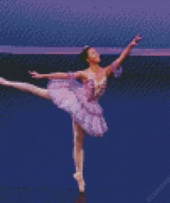 purple ballet dancer Diamond Dotz