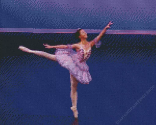 purple ballet dancer Diamond Dotz