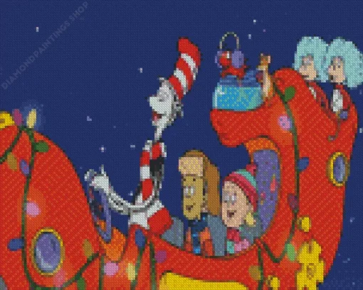 the cat in the hat Diamond Paints