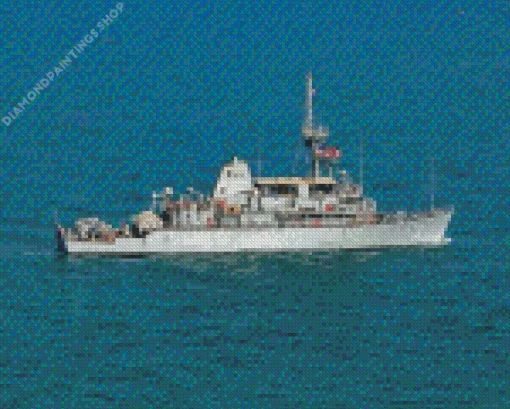 uss dextrous The mcm 13 ship Diamond Paints