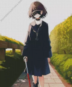 Anime blind girl Diamond Dotz