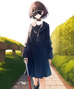 Anime blind girl Diamond Dotz