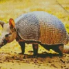 Armadillo animal Diamond With Numbers