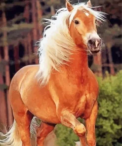 Brown Horse With Blond Hair Diamond Dotz