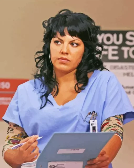 Callie Torres Diamond With Numbers