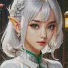 Chinese blonde elf Diamond Paintings