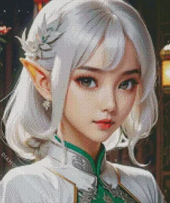 Chinese blonde elf Diamond Paintings