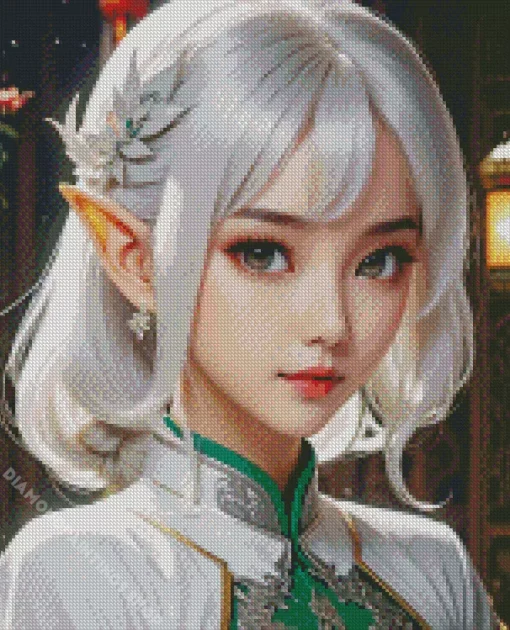 Chinese blonde elf Diamond Paintings