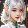 Chinese blonde elf Diamond Paintings